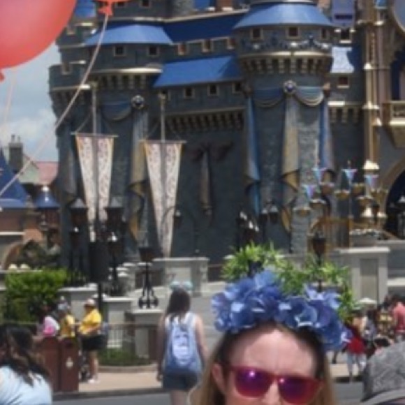 Custom made floral Minnie ears - Picture 6 of 6